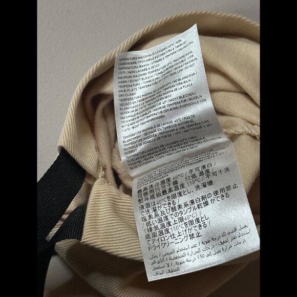 Valentino Dust Bag 6.5" x 14.5" Ivory Garavani Belt Storage Canvas Designer - Picture 7 of 8